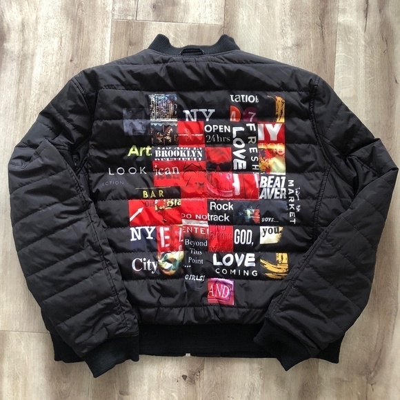 The Very Warm, Mason, Reversible, Bomber Jacket w/Artwork Lining, XL, New No Tag - Picture 11 of 16